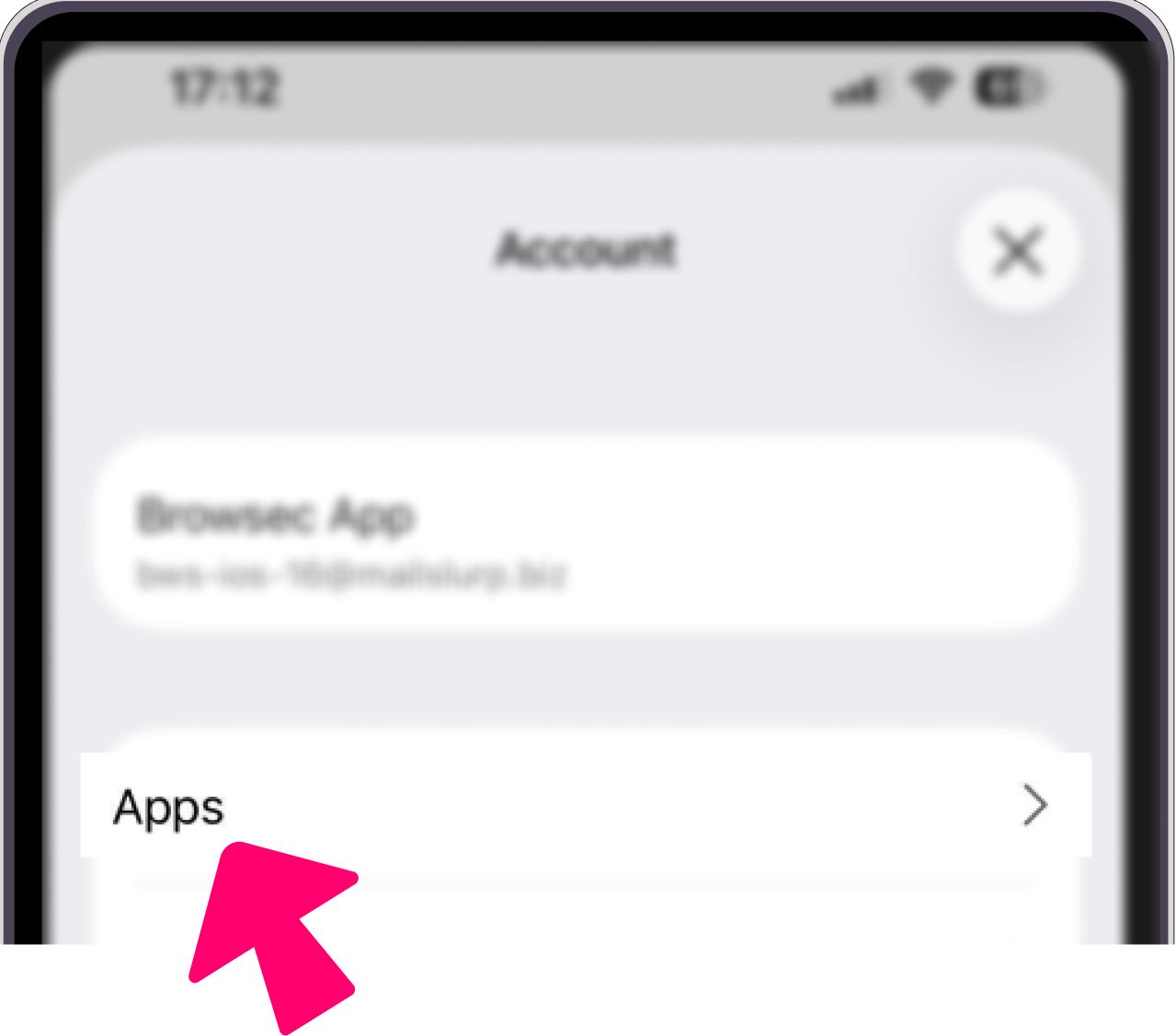 Вкладка Приложения